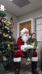 Santa with Tristan